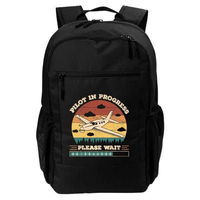 Pilot In Progress Please Wait Funny Aviation Future Pilots Backpack