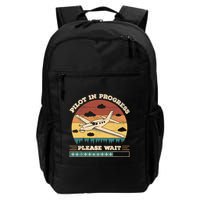 Pilot In Progress Please Wait Funny Aviation Future Pilots Backpack