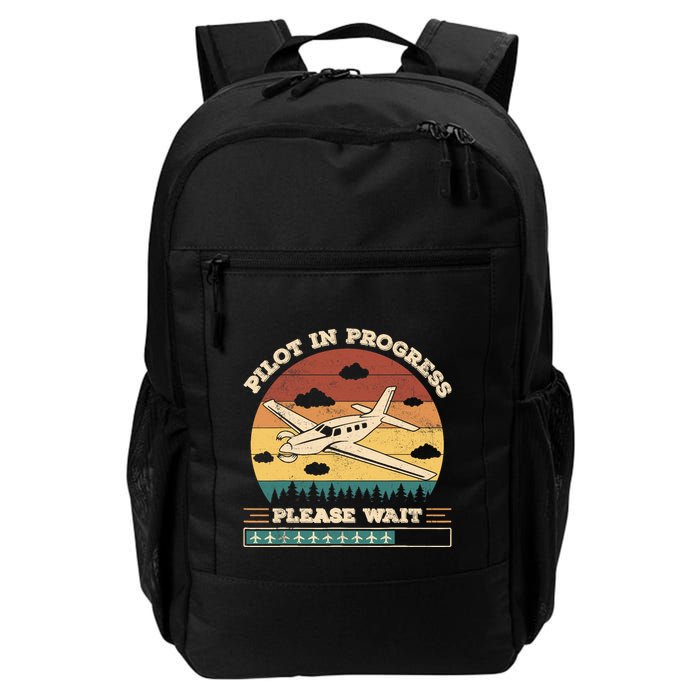 Pilot In Progress Please Wait Funny Aviation Future Pilots Backpack