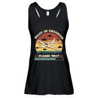 Pilot In Progress Please Wait Funny Aviation Future Pilots Ladies Essential Flowy Tank