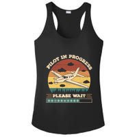 Pilot In Progress Please Wait Funny Aviation Future Pilots Ladies PosiCharge Competitor Racerback Tank