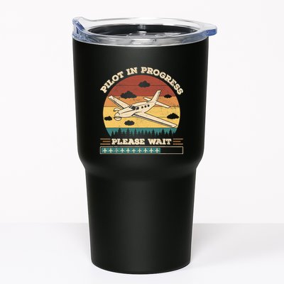 Pilot In Progress Please Wait Funny Aviation Future Pilots Tumbler