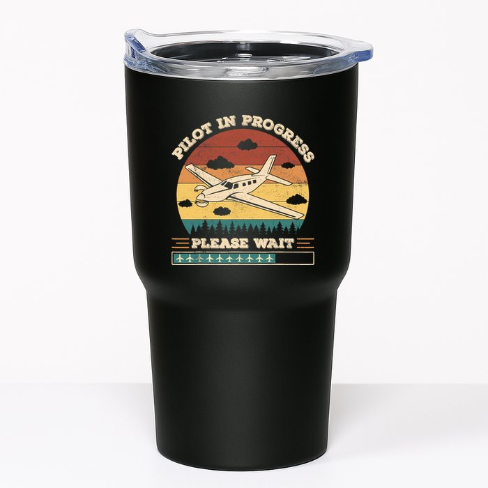 Pilot In Progress Please Wait Funny Aviation Future Pilots Tumbler