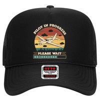 Pilot In Progress Please Wait Funny Aviation Future Pilots Trucker Hat