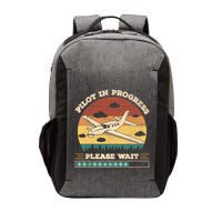 Pilot In Progress Please Wait Funny Aviation Future Pilots Vector Backpack