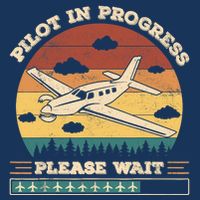 Pilot In Progress Please Wait Funny Aviation Future Pilots Infant Baby Jersey Bodysuit