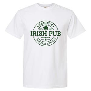 Paddy's Irish Pub Est 1631 Whiskey And Ale Irish St Patrick's Day Garment-Dyed Heavyweight T-Shirt