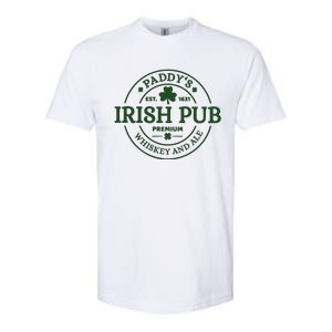 Paddy's Irish Pub Est 1631 Whiskey And Ale Irish St Patrick's Day Softstyle CVC T-Shirt