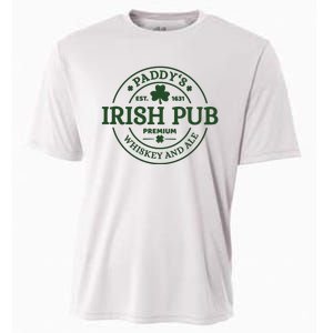 Paddy's Irish Pub Est 1631 Whiskey And Ale Irish St Patrick's Day Cooling Performance Crew T-Shirt