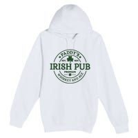 Paddy's Irish Pub Est 1631 Whiskey And Ale Irish St Patrick's Day Premium Pullover Hoodie