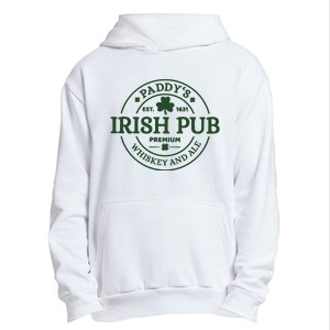 Paddy's Irish Pub Est 1631 Whiskey And Ale Irish St Patrick's Day Urban Pullover Hoodie