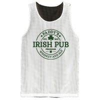 Paddy's Irish Pub Est 1631 Whiskey And Ale Irish St Patrick's Day Mesh Reversible Basketball Jersey Tank