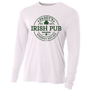 Paddy's Irish Pub Est 1631 Whiskey And Ale Irish St Patrick's Day Cooling Performance Long Sleeve Crew