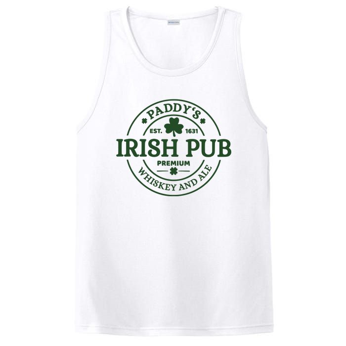 Paddy's Irish Pub Est 1631 Whiskey And Ale Irish St Patrick's Day PosiCharge Competitor Tank