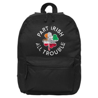 Part Irish Polish All Trouble Clover St. PatrickS Day 16 in Basic Backpack