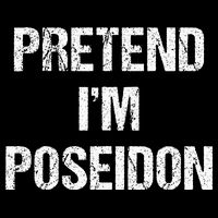 Pretend Im Poseidon Costume Greek God Halloween Party Zip Tote Bag