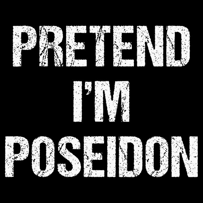 Pretend Im Poseidon Costume Greek God Halloween Party Zip Tote Bag