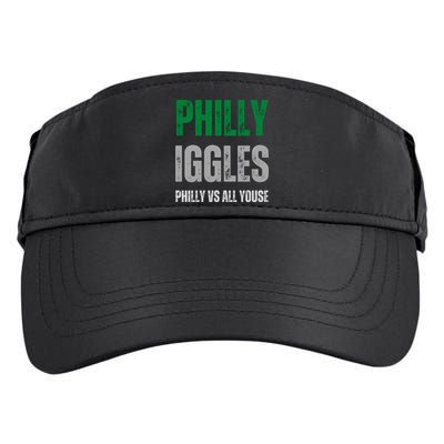 Philly Iggles Philly Vs All Youse Adult Drive Performance Visor