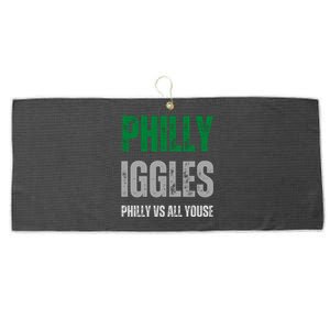 Philly Iggles Philly Vs All Youse Large Microfiber Waffle Golf Towel