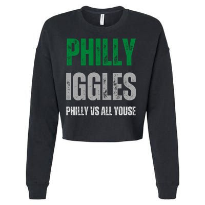 Philly Iggles Philly Vs All Youse Cropped Pullover Crew