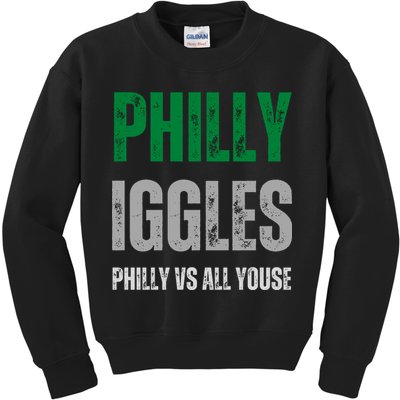 Philly Iggles Philly Vs All Youse Kids Sweatshirt