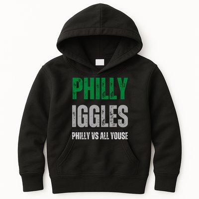 Philly Iggles Philly Vs All Youse Kids Hoodie