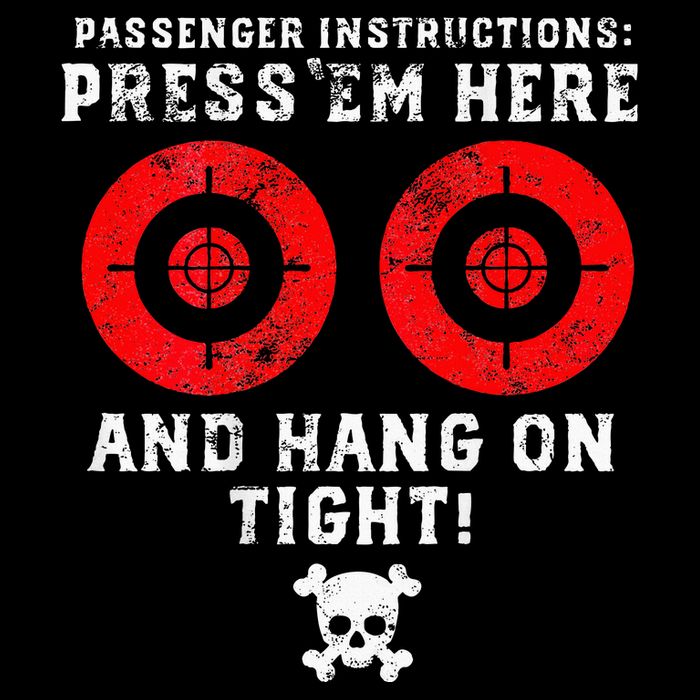Passenger Instructions Press Em Here 7-Panel Snapback Hat