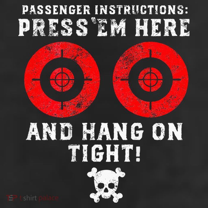 Passenger Instructions Press Em Here 25L Jumbo Tote