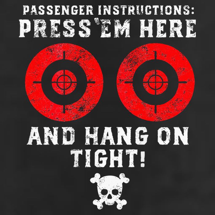 Passenger Instructions Press Em Here Golf Towel