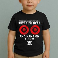 Passenger Instructions Press Em Here Toddler T-Shirt