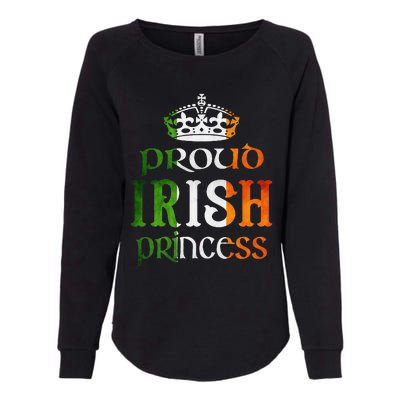 Proud Irish Princess Funny Saint Patrick's Day Womens California Wash Sweatshirt