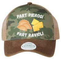 Polish Italian Pride Funny Part Pierogi Part Ravioli Foodie Legacy Tie Dye Trucker Hat