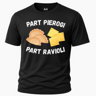 Polish Italian Pride Funny Part Pierogi Part Ravioli Foodie Performance Shirt