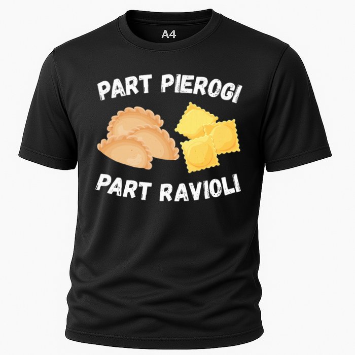 Polish Italian Pride Funny Part Pierogi Part Ravioli Foodie Performance Shirt