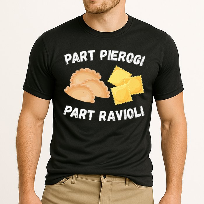 Polish Italian Pride Funny Part Pierogi Part Ravioli Foodie Performance Shirt