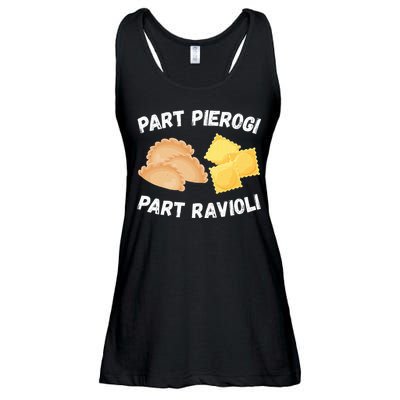 Polish Italian Pride Funny Part Pierogi Part Ravioli Foodie Ladies Essential Flowy Tank