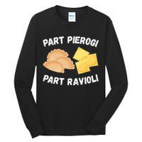 Polish Italian Pride Funny Part Pierogi Part Ravioli Foodie Tall Long Sleeve T-Shirt