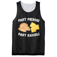 Polish Italian Pride Funny Part Pierogi Part Ravioli Foodie Mesh Reversible Basketball Jersey Tank