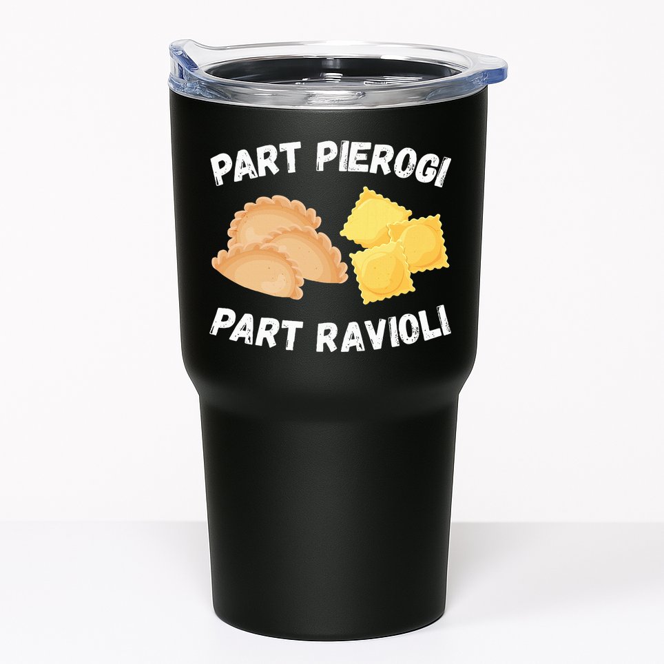 Polish Italian Pride Funny Part Pierogi Part Ravioli Foodie Tumbler
