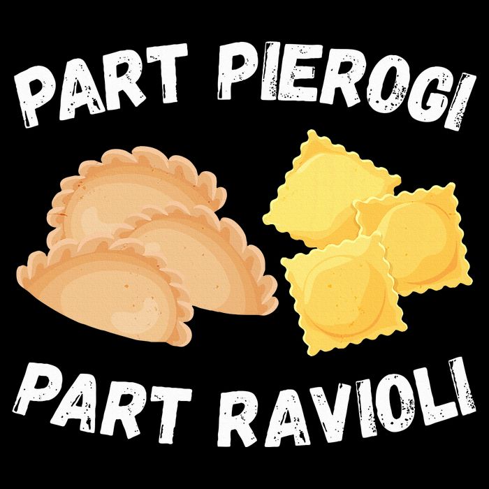Polish Italian Pride Funny Part Pierogi Part Ravioli Foodie Magnet