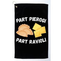 Polish Italian Pride Funny Part Pierogi Part Ravioli Foodie Golf Towel