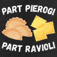 Polish Italian Pride Funny Part Pierogi Part Ravioli Foodie Golf Towel