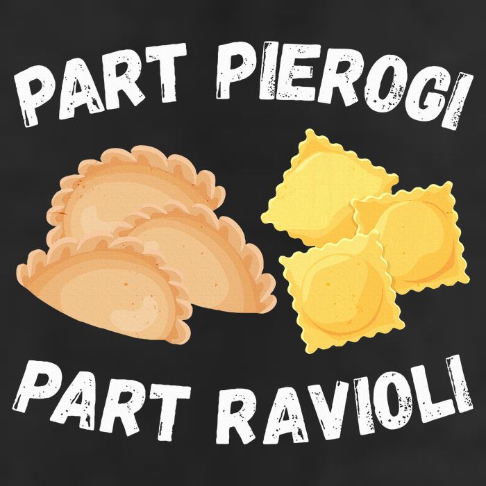Polish Italian Pride Funny Part Pierogi Part Ravioli Foodie Golf Towel