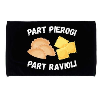 Polish Italian Pride Funny Part Pierogi Part Ravioli Foodie Microfiber Hand Towel