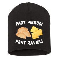 Polish Italian Pride Funny Part Pierogi Part Ravioli Foodie Short Acrylic Beanie