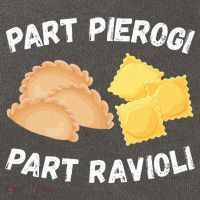 Polish Italian Pride Funny Part Pierogi Part Ravioli Foodie Cotton Canvas Backpack