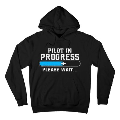 Pilot In Progress Airline Pilot Aviation Aircraft Lover Hoodie