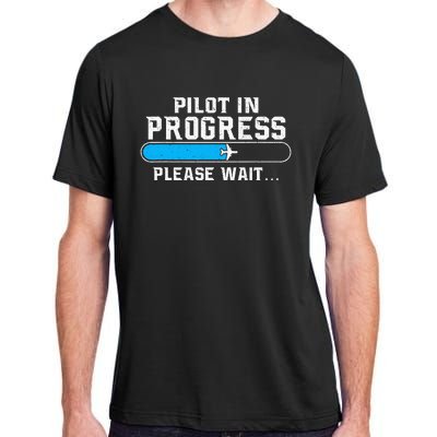 Pilot In Progress Airline Pilot Aviation Aircraft Lover Adult ChromaSoft Performance T-Shirt