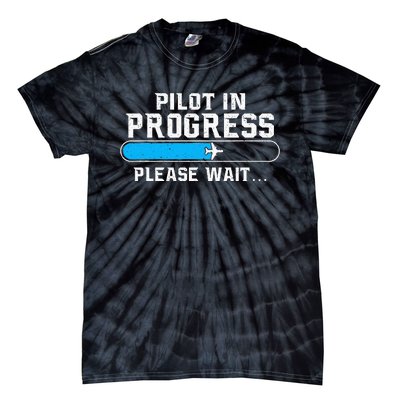 Pilot In Progress Airline Pilot Aviation Aircraft Lover Tie-Dye T-Shirt