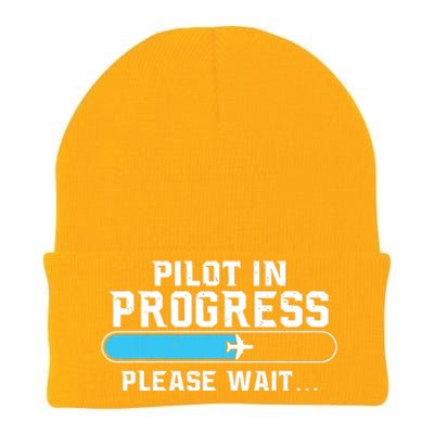 Pilot In Progress Airline Pilot Aviation Aircraft Lover Knit Cap Winter Beanie